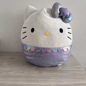 Pre-Owned/Used*Kelly Toy Jumbo Hello Kitty Mermaid Squishmallow in 20"‎ Size